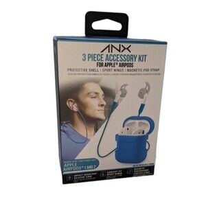 ANX 3 Piece Accessory Kit Protective Shell For Apple Airpods 1 & Airpods 2 *NEW*